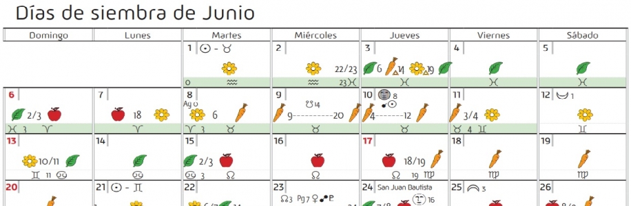 En junio, continuamos sembrando nuestros AgroEcoAlimentos. Por eso desde el Programa de #AgriculturaUrbana compartimos el calendario de siembra #biodinmico y muchas recomendaciones mas!!!